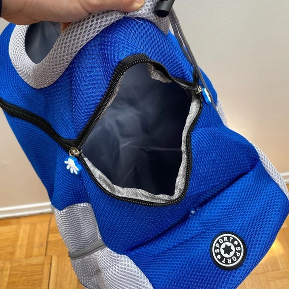 SPORT - Blue Pet Backpack Carrier - Picture 2 of 9